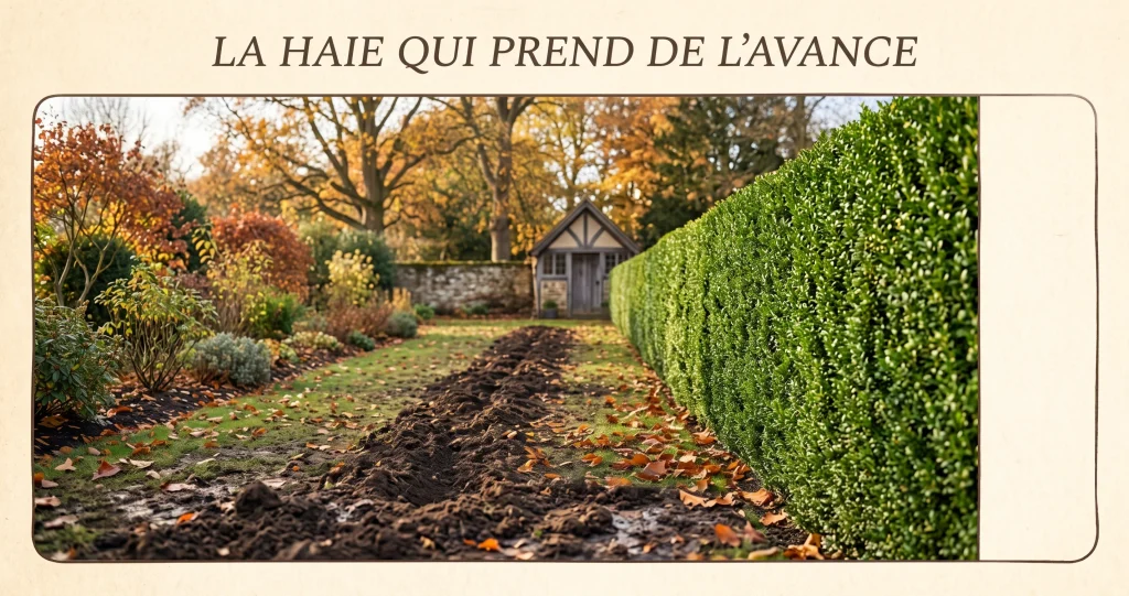 planter une haie en automne préparation de la tranchée et disposition des arbustes
