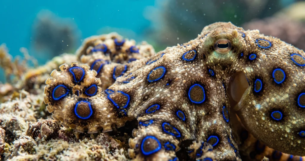 pieuvre à anneaux bleus venin tétrodotoxine blocage des canaux sodiques et paralysie musculaire