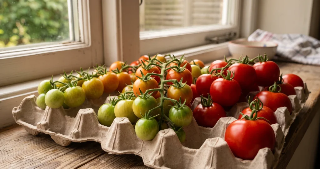 faire mûrir tomates vertes en distinguant fruit immature et tomate verte mature avant le gel