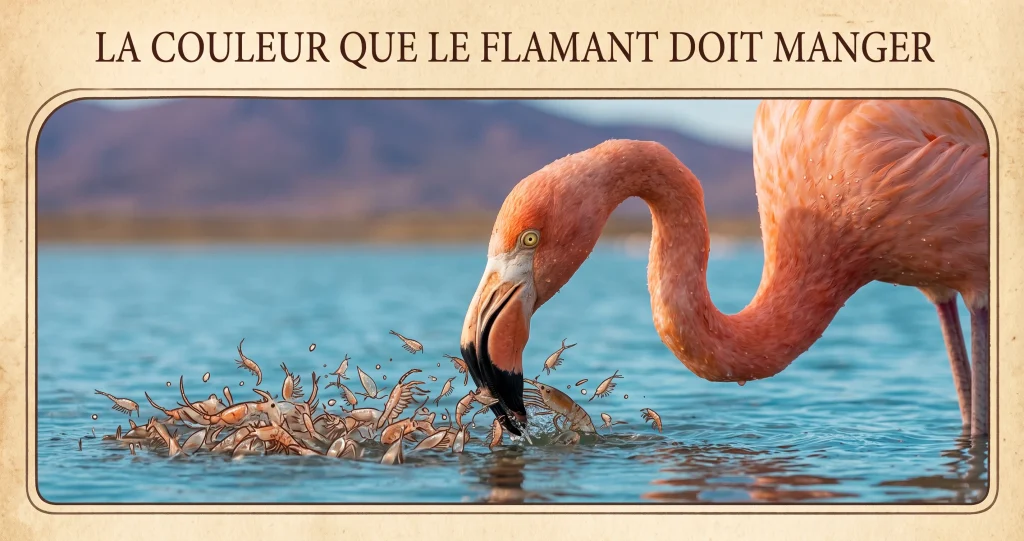 pourquoi flamant rose est rose caroténoïdes alimentation plumes