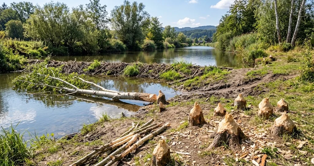 retour castor européen rivières françaises depuis la population historique du Rhône