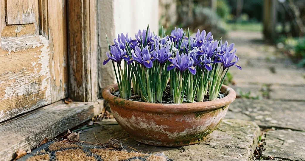  iris réticulés planter automne dans un sol drainé pour une floraison de fin d’hiver