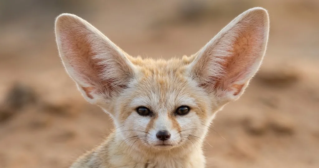 fennec oreilles thermorégulation dans le désert du Sahara montrant ses grandes oreilles et leur rôle dans la dissipation de chaleur