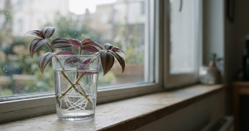 tradescantia pincer bouturer dans une lumière vive et indirecte pour obtenir une plante dense