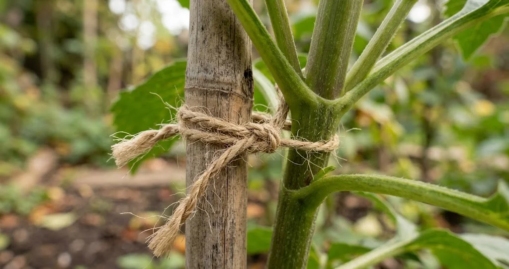 tuteurer plantes hautes vent automne avec plusieurs types de supports adaptés aux vivaces