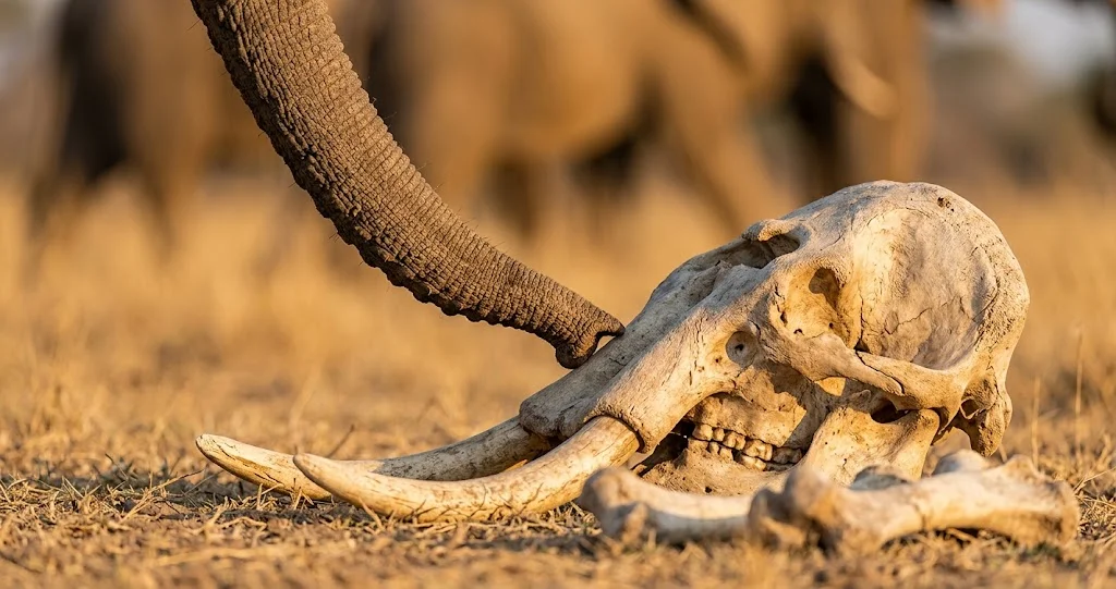 deuil éléphants autour d’un congénère mort observé dans la nature