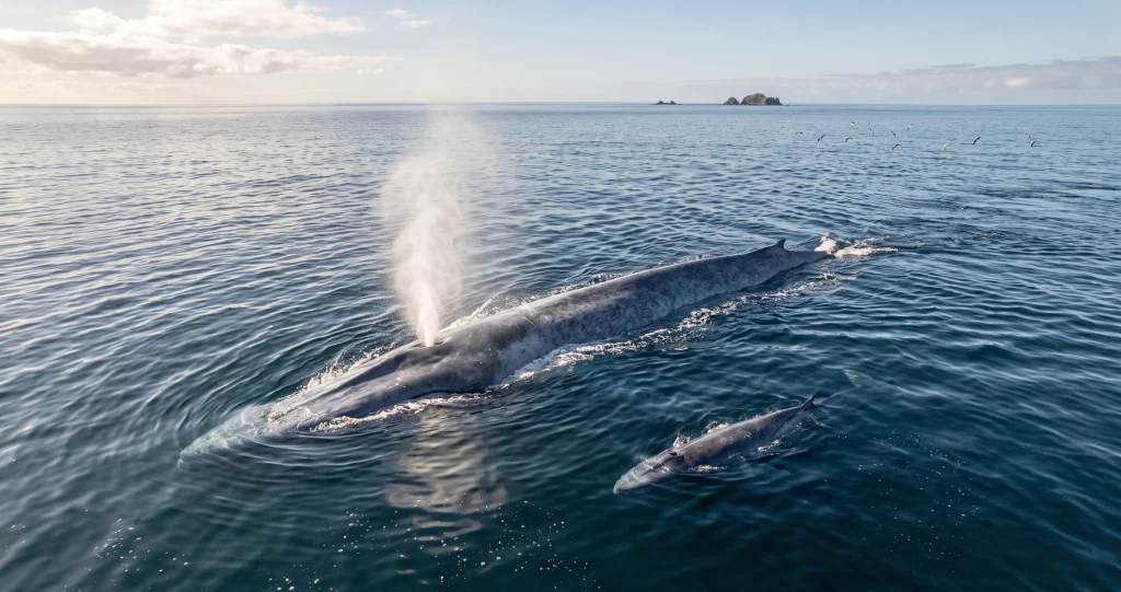 cœur baleine bleue taille comparée à un humain et dimensions anatomiques