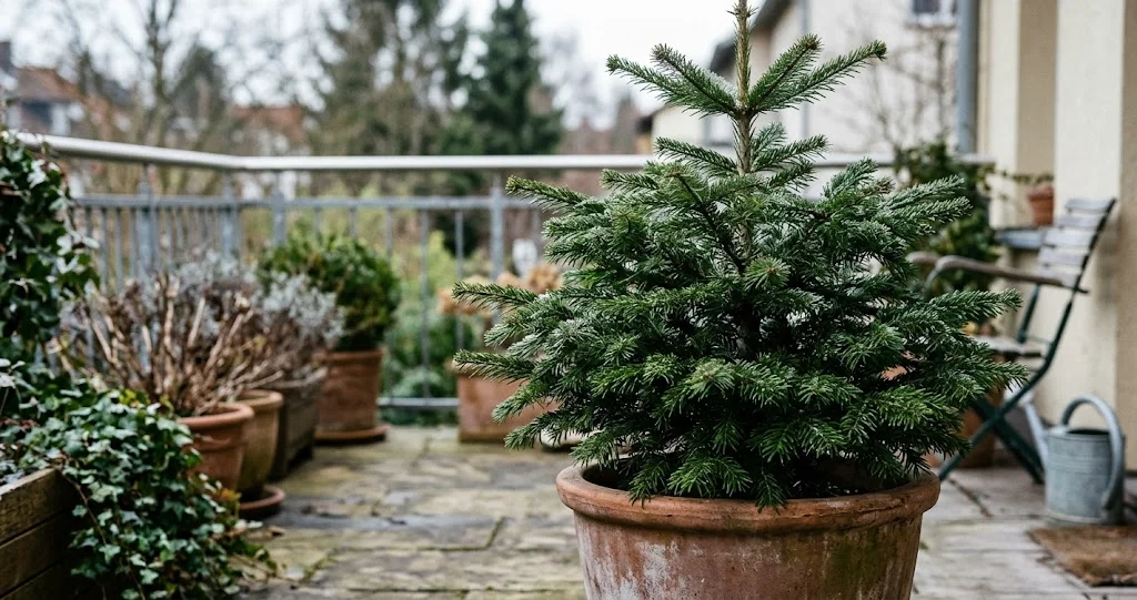 sapin de Noël coupé en pot choisir avec arrosage et précautions contre la chaleur